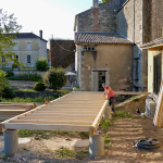 Construction de la terrasse